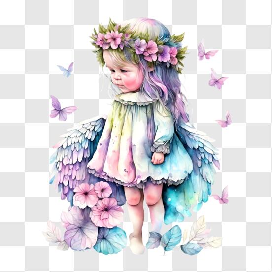 Wildflower Fairy Elf Stickers New Creative Angel Wings - Temu