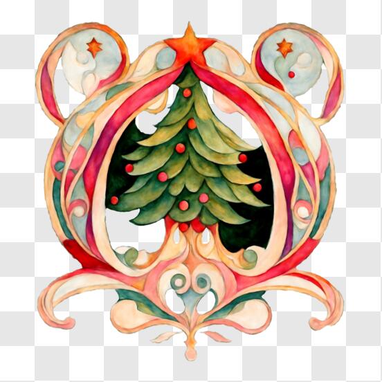 Nederlandse Cultuur Symbolen Kaart Des Kerstboom Rok