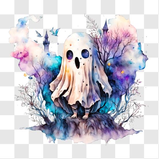 Ghost Drawing png download - 1024*2788 - Free Transparent God Of