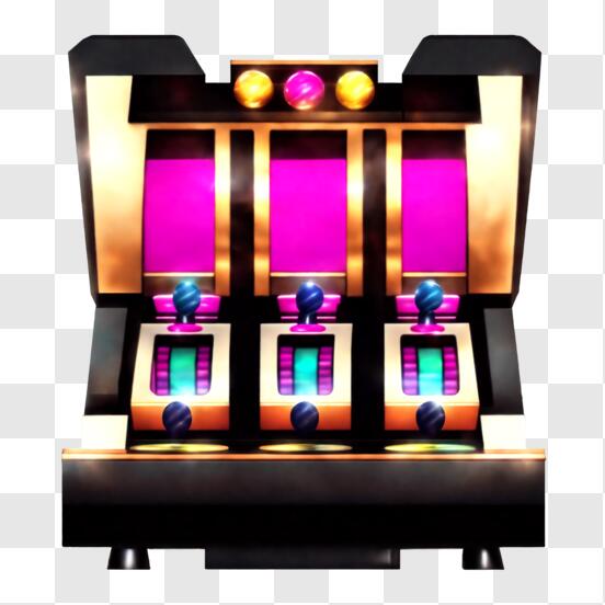 Casino Slot Game Vector PNG Images, Gold Shield And Red Ribbon