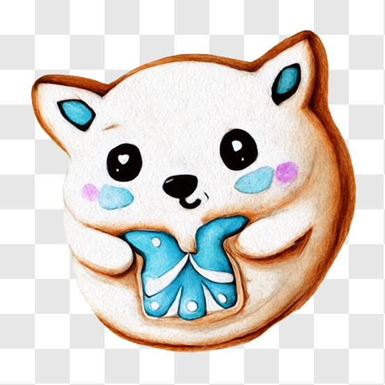 Le Personnage De Chat Kawaii étreint La Flèche Qui Colle Le Cœur