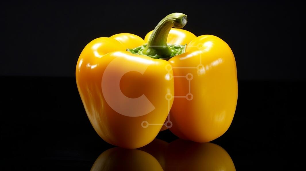 Vibrant Yellow Bell Pepper Image stock photo Creative Fabrica