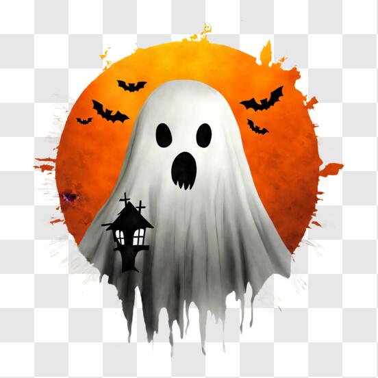Ghost Figure Near The Entrance Door, Halloween Decoration, Ghost, Scary  Face PNG Transparent Image and Clipart for Free Download