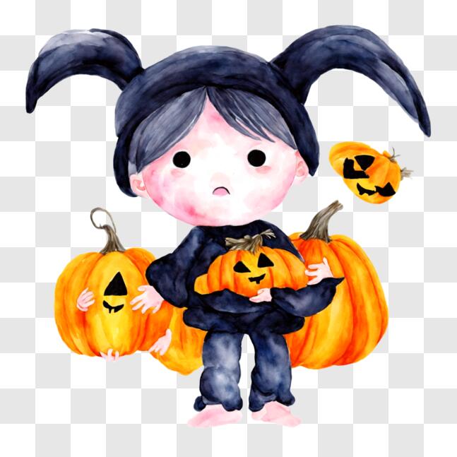 Conjunto De Lindas Abóboras De Halloween Com Rostos Assustadores PNG ,  Adesivos De Outubro Em Estilo Cartoon, Bruxa Do Dia Das Bruxas, Bruxa PNG  Imagem para download gratuito