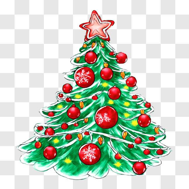 Download Colorful Christmas Tree Decoration Ideas PNG Online - Creative ...