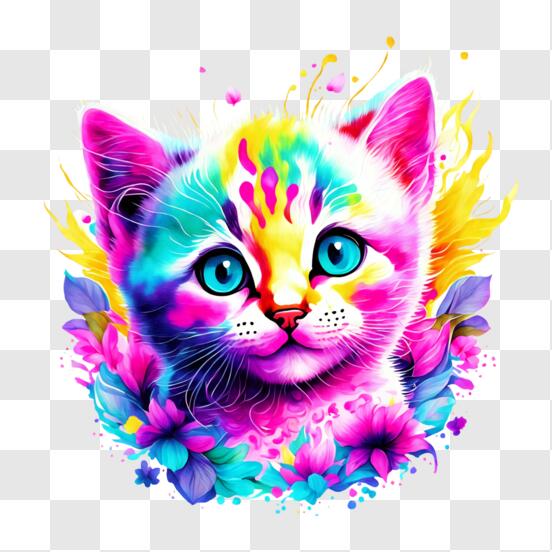 Download Desenhos De Gatos Para Colorir, Pintar, Imprimir Espao PNG Image  with No Background 