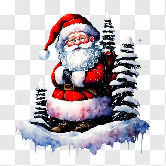 Noël Mignon Père Noël Clipart PNG , Noël, L Hiver, Père Noël PNG