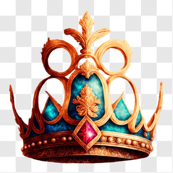 Crown On Regal Throne Sticker