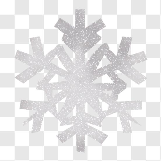 Snowflake silver glitter christmas 3d rendering Happy New Year decoration  element 13250835 PNG