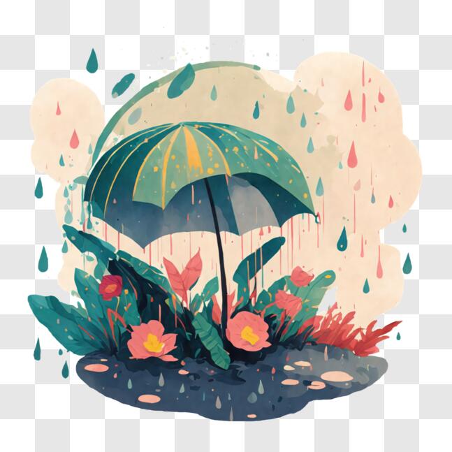 Chuva De Nuvem E Guarda Chuva Aberta Na Chuva Estilo Plano Vector  Ilustração Icon Vector PNG , Ar, Arte, Atmosfera Imagem PNG e Vetor Para  Download Gratuito