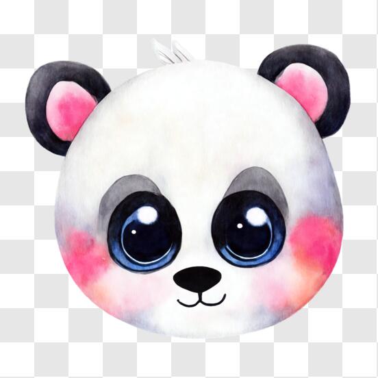 Desenhos para Colorir e Imprimir de Máscara de Urso Panda 