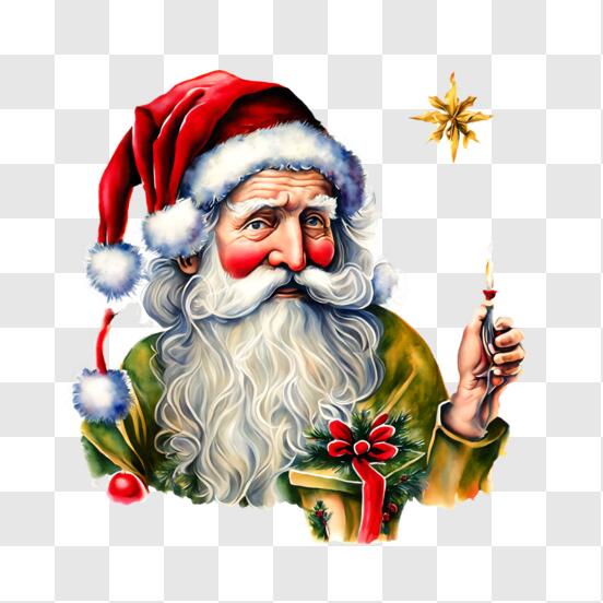 Feliz Natal Com Desenho Animado Papai Noel Segurando Ilustração De Presente  De Natal PNG , Papai Noel, Natal, Feriado PNG Imagem para download gratuito