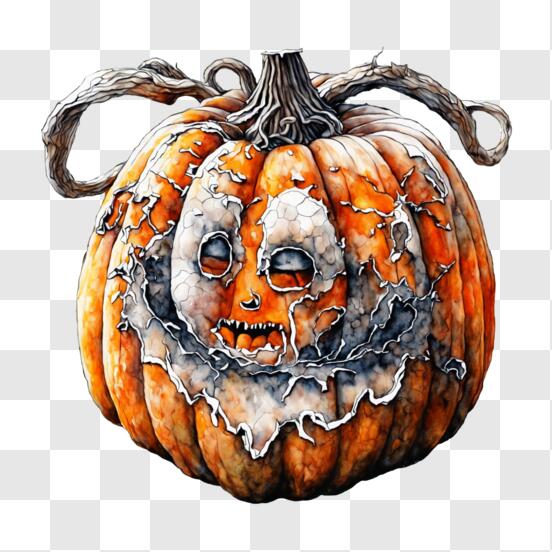Baixe Abóboras de Halloween com Rostos Assustadores e Felizes PNG -  Creative Fabrica