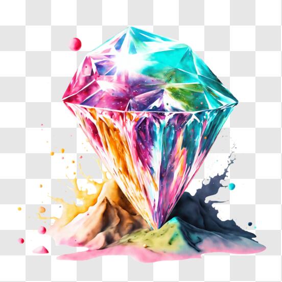 Aesthetic Flames Rainbow Diamond Painting 