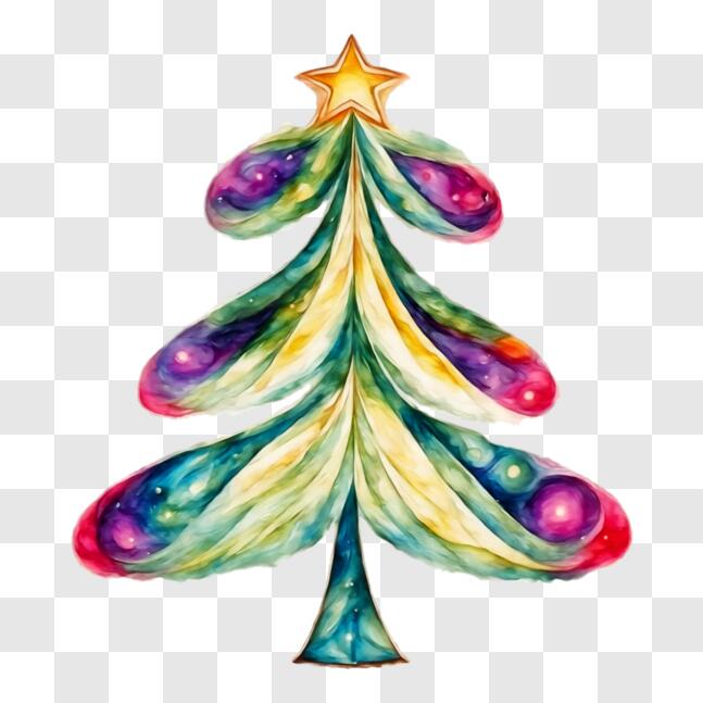 Download Vibrant Christmas Tree Decoration PNG Online - Creative Fabrica