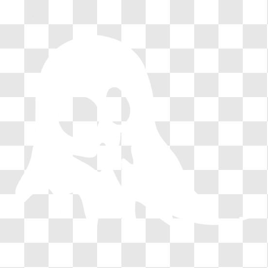 Gruselige weiße Geistersilhouette für Halloween-Dekor PNG online  herunterladen – Creative Fabrica