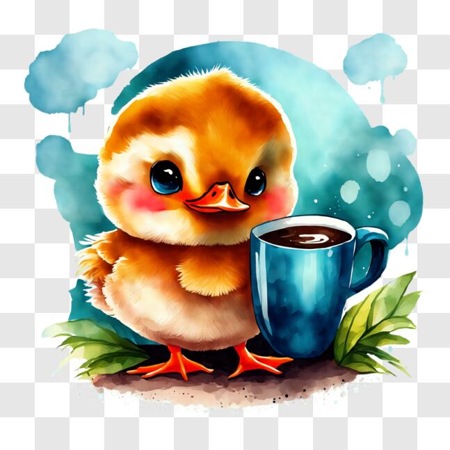 Cigno animali acquerello arte tazza colorata ufficio regalo casa