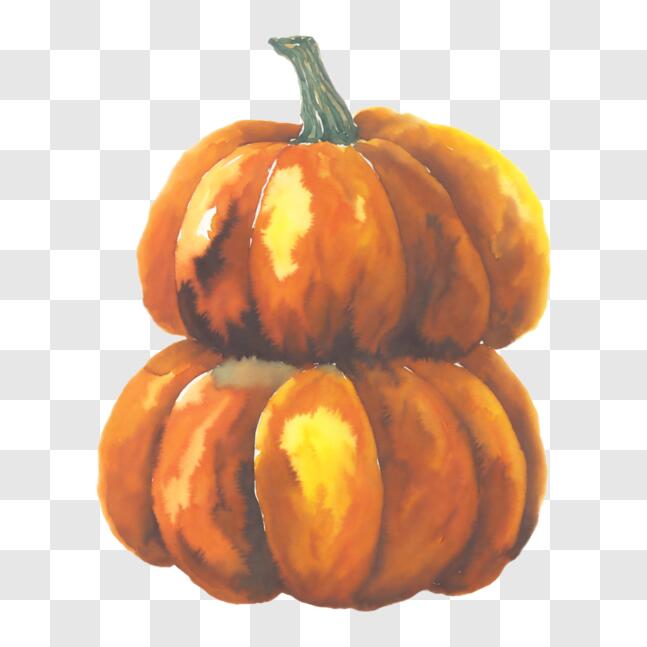 Download Stacked Pumpkins - Halloween Decoration PNG Online - Creative ...