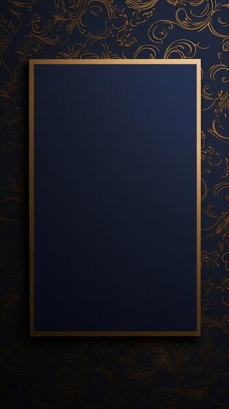Download Elegant Empty Square Frame on Dark Blue Background Mockups ...