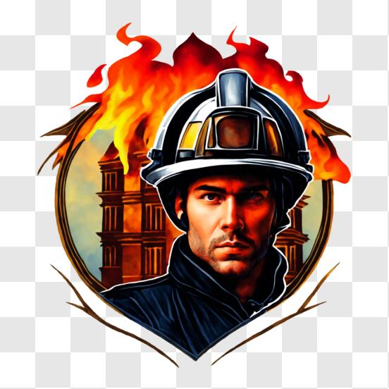 Porte-clés en bois - Men Fire des Sapeurs-Pompiers
