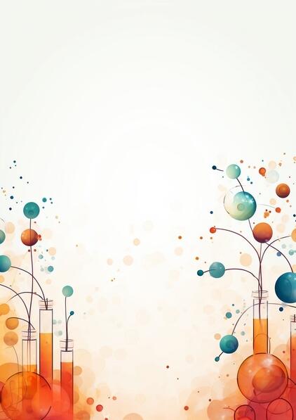 Download Colorful Science Background with Test Tubes and Plants Backgrounds Online - Creative ...