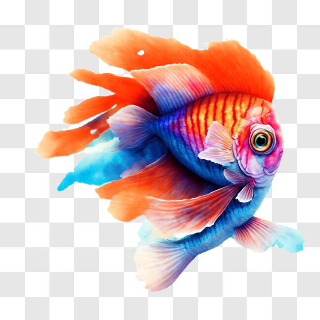 Download Vibrant Fish in Tropical Waters PNG Online - Creative Fabrica
