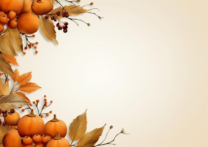 Download Thanksgiving Autumn Background with Pumpkins and Berries ...