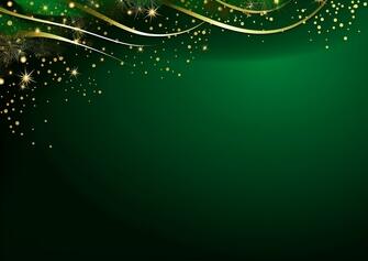 Elegant Green Background with Gold Stars and Snowflakes Elegant Green Background with Gold Stars and Snowflakes thumbnail