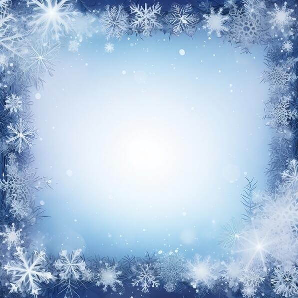 Download Blue Snowflake Ornamental Frame for Home and Office Decor ...