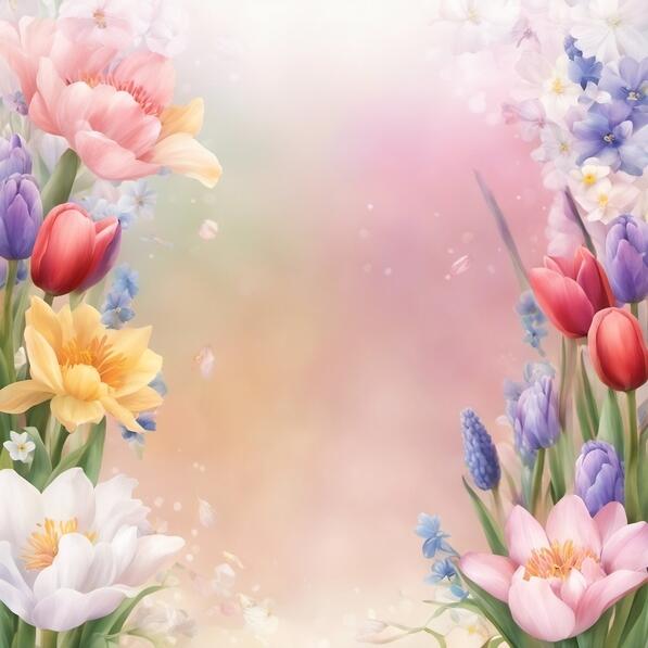Download Colorful Spring Floral Background for Weddings and ...