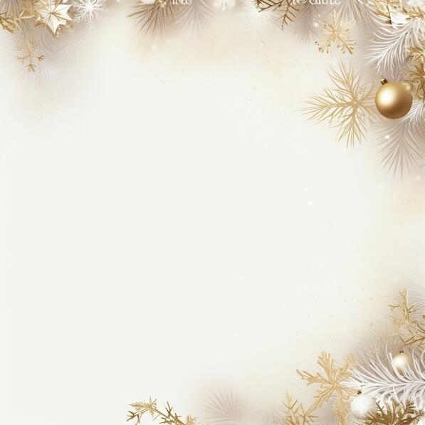 Download Elegant White and Gold Christmas Background with Snowflakes ...