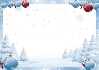 Festive Winter Scene with Snowy Background and Christmas Ornaments Festive Winter Scene with Snowy Background and Christmas Ornaments thumbnail
