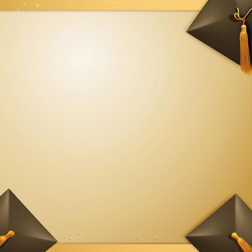 Download Elegant Graduation Background with Caps, Diplomas, and Gold ...
