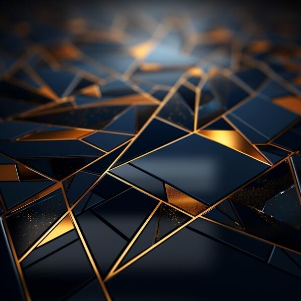 Download Black and Gold Abstract Background with Geometric Shapes ...