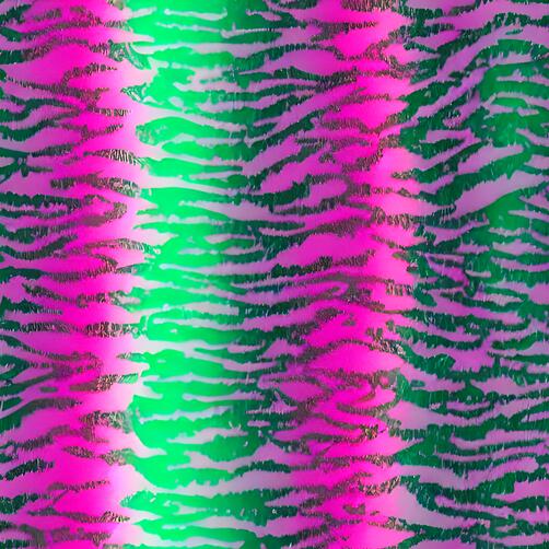 Pink and Green Tiger Print Fabric for Interior Design Pink and Green Tiger Print Fabric for Interior Design thumbnail