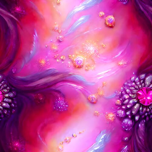 Abstract Purple Background with Pink and Yellow Flowers Abstract Purple Background with Pink and Yellow Flowers thumbnail