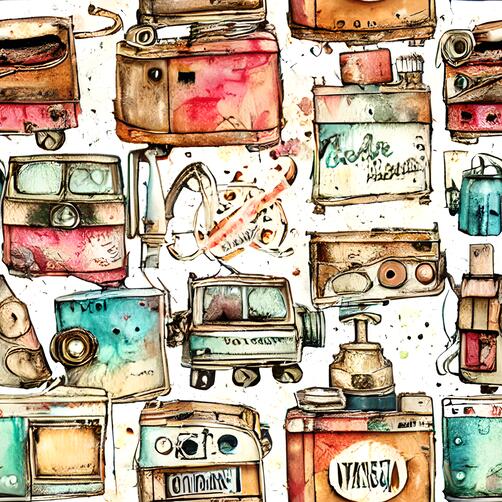 Watercolor Painting of Old Appliances Watercolor Painting of Old Appliances thumbnail