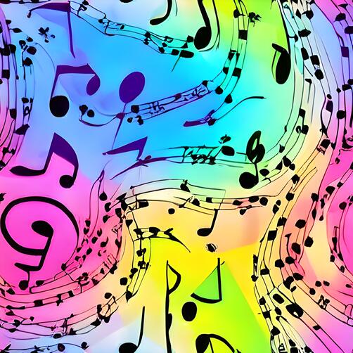 Colorful Music Notes Background Colorful Music Notes Background thumbnail