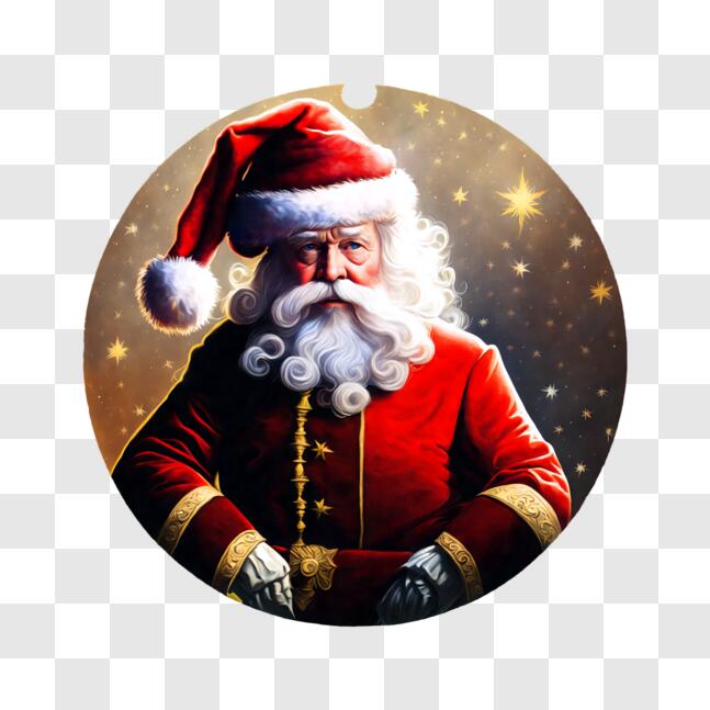 Download Santa Claus Image with Christmas Decorations PNG Online ...
