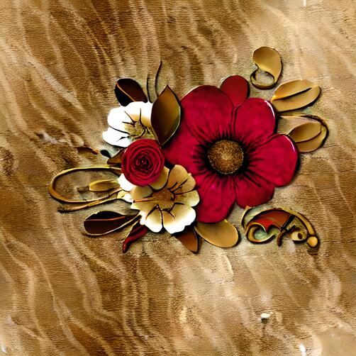 Red and White Floral Arrangement on Aged Wooden Surface Red and White Floral Arrangement on Aged Wooden Surface thumbnail