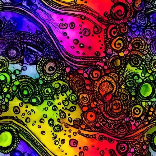 Colorful Abstract Painting with Swirls and Shapes Colorful Abstract Painting with Swirls and Shapes thumbnail