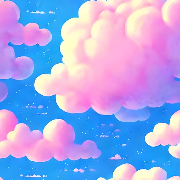 Abstract Blue Sky with Pink and Yellow Clouds Abstract Blue Sky with Pink and Yellow Clouds thumbnail
