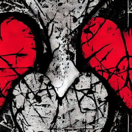 Broken Hearts - Black and White Artwork Broken Hearts - Black and White Artwork thumbnail