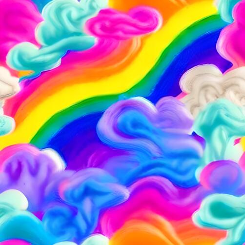 Colorful Rainbow with Clouds Background Colorful Rainbow with Clouds Background thumbnail