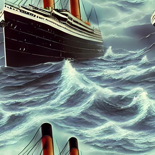 Two Ships Battling the Stormy Seas Two Ships Battling the Stormy Seas thumbnail