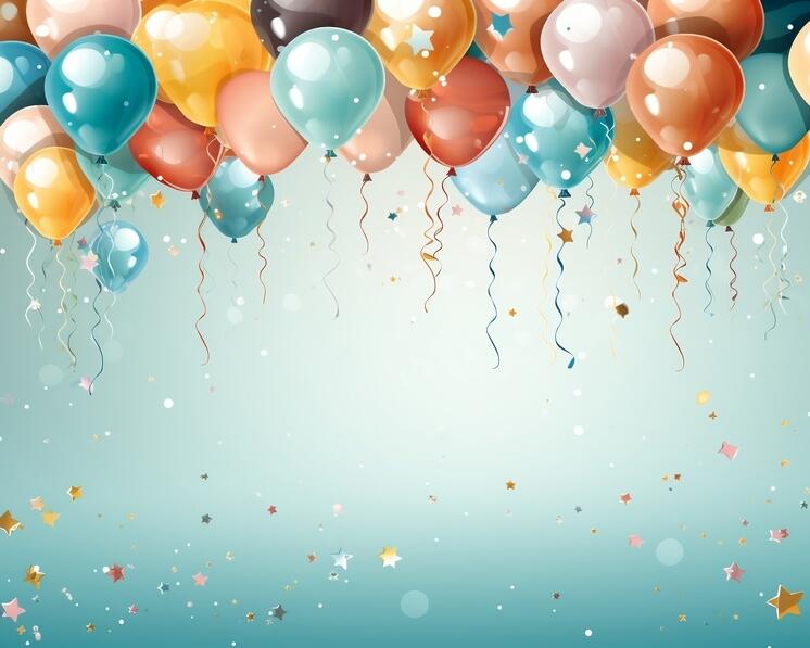 Download Colorful Balloons Floating in the Air Background Backgrounds ...