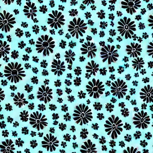 Teal Background with Daisy Flower Patterns Teal Background with Daisy Flower Patterns thumbnail