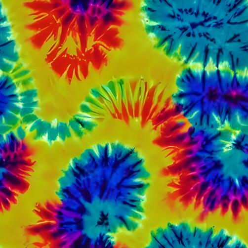 Colorful Tie-Dye Fabric with Swirls of Different Colors and Patterns Colorful Tie-Dye Fabric with Swirls of Different Colors and Patterns thumbnail