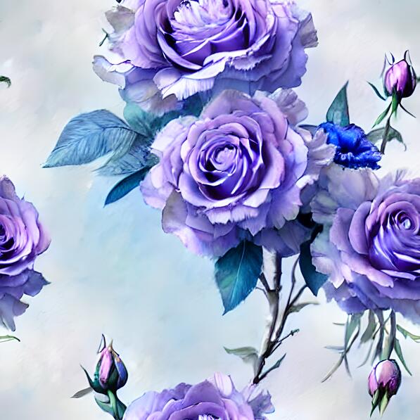 Pastel Purple Roses Pattern Download Seamless Pattern of Purple Roses with Butterflies Patterns ...