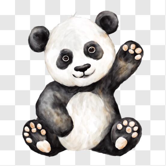Panda fofo png